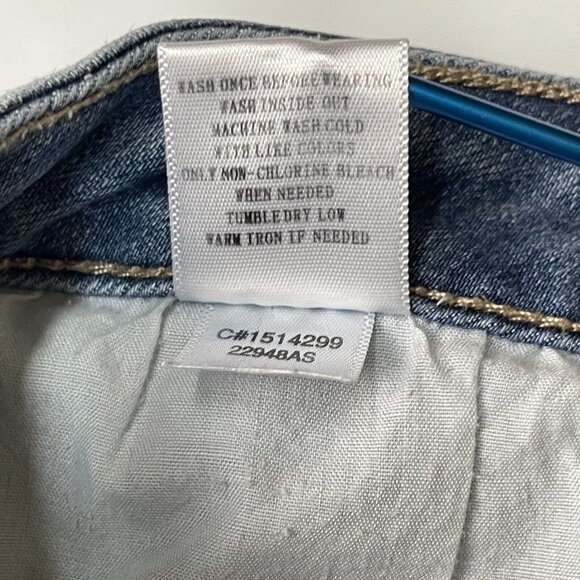 Altar’d State Shorts Womens 28 Blue Jeans Denim Cut Off Distressed Medium Wash - Picture 13 of 13